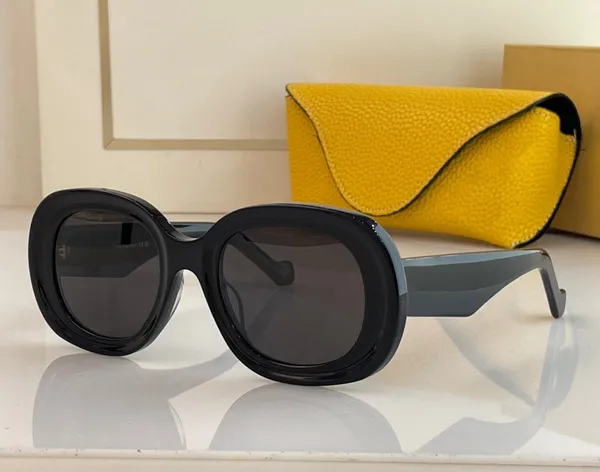 Sonnenbrille Modedesigner 40103 Sonnenbrille für Damen, einzigartige Acetatbrille mit runder Form, Outdoor, trendiger, vielseitiger Stil, Anti-Ultraviolett-Schutz