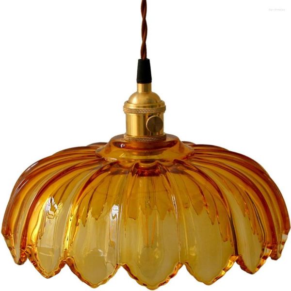 Подвесные лампы Creative Loft Decor Vintage Lames Светодиодные латунные стеклянные стеклян