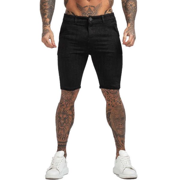 Shorts masculinos gingtto mass preto shorts chino fitness slim fit calças curtas casuais novo estilo de moda de verão elástico tecido respirável zm817 z0216