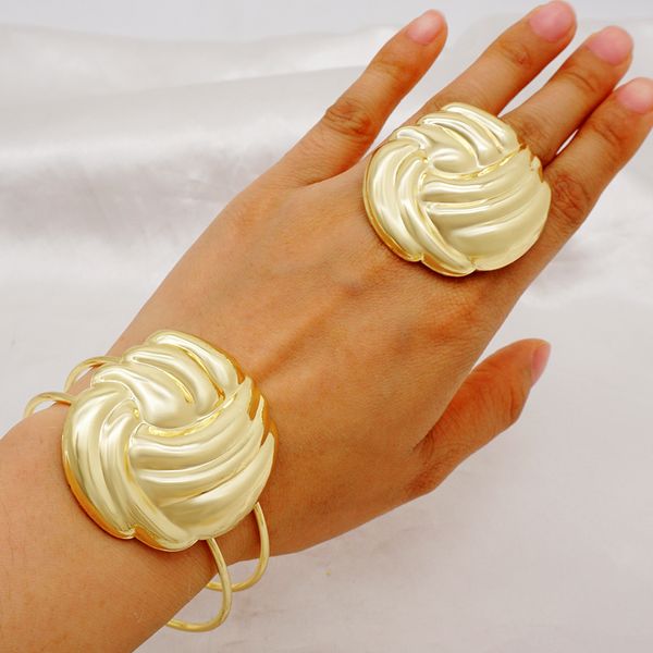 Armreif äthiopischer Schmuck Dubai Manschettenring für Frauen marokkanisches Armband nigerianische afrikanische Hochzeitsfeiergeschenke 230216