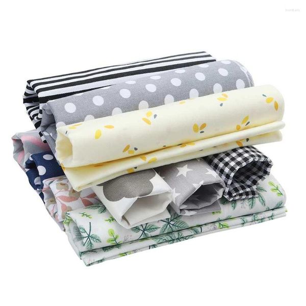 Abbigliamento Tessuto 7 Pz 50x30 cm Panno Cucito Patchwork Trapunta Piazze Tessuti Tessuti di Cotone Fatti A Mano Per Cucito Materiale FAI DA TE