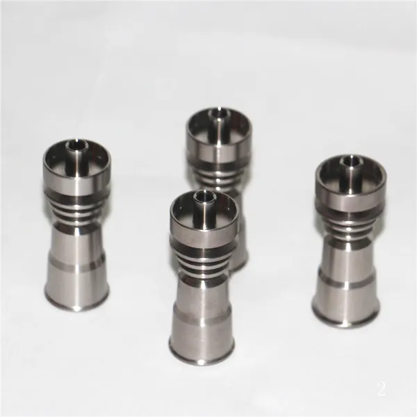 Tubos de fumantes universa Domless Titanium fumando unha 10mm 14mm 19mm machos femininos 4 em 1 6 In1 Spiral