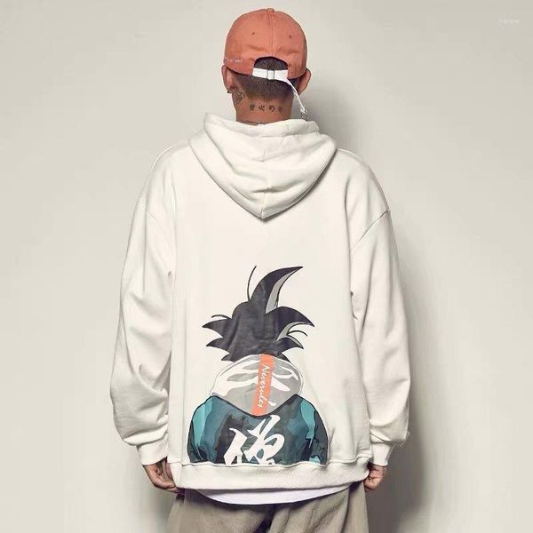 Erkek Hoodies Fmzxg Sonbahar Çiçek Hoodie Erkek Karikatür Baskı Sokak Logosu Gevşek Maymun Kral Top