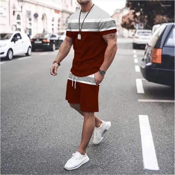 Herren-Trailsuits 2023man Fashion T-Shirt Sommer Herren und Womens Casual Sports Anzug Set gedruckt T-Shirts für Männer Shorts Jack