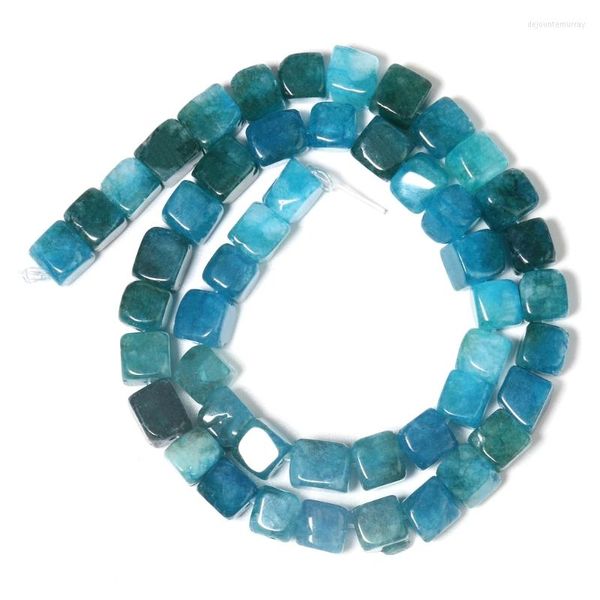 Ketten schnelle Reichweite DIY Armband Halskette natürliche Aquamarine Spacer Perlen lose String Bead Finding