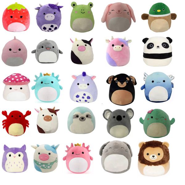 Dolls de pelúcia 20cm axolotl brinquedo kawaii vacas de dinossauros de dinossauros, ou seja