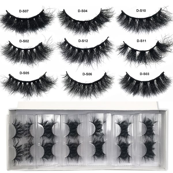 Herramientas de maquillaje RED SIREN Mink Lashes Venta al por mayor 51050 pares Fluffy Real Hair Pestañas naturales Short Wispy Bulk 230217