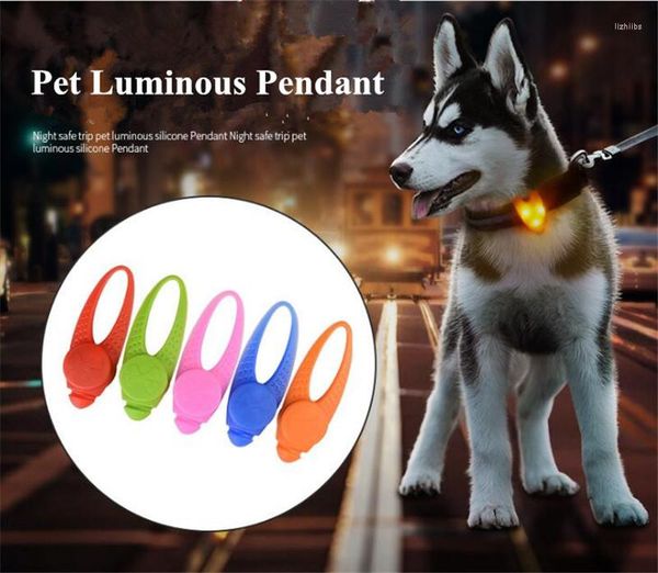 Vestuário para cães A32 PET Silicone Lamp Lamp Pinging Pingentents Light Light