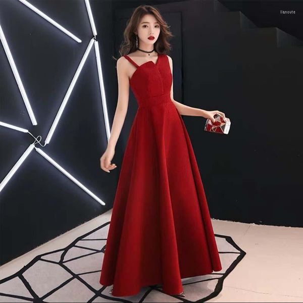 Abbigliamento etnico rossa sposa sposa abito qi pao donna abito da sera cinese qipao promozione abiti ospiti abiti cheongsam moderna veste orientale