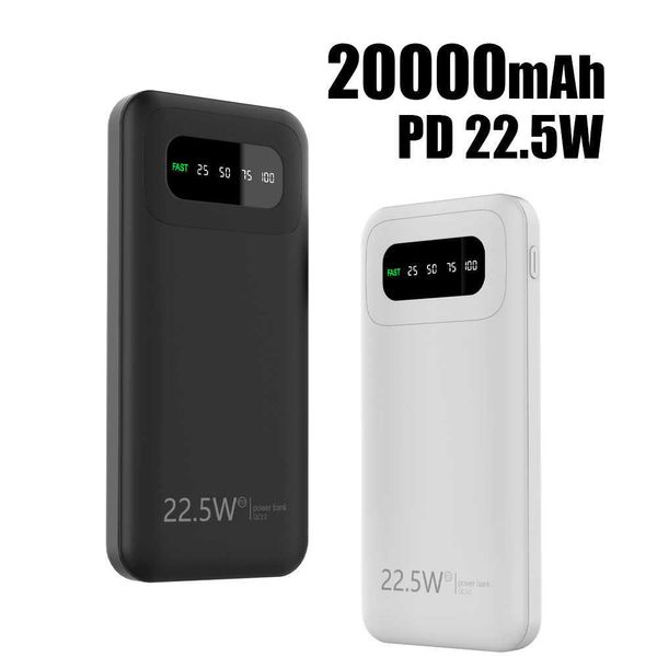 Cell Power Power Banks 20000mAh 225W Power Bank Charging Fast PowerBank portátil Tipo C PD Qucik Carregador externo da bateria para iPhone 14 J230217