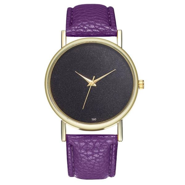 Orologi da polso Orologio minimalista Donna Quarzo Quadrante rotondo Cinturino in pelle Moda donna Design semplice Montre Femme 2023