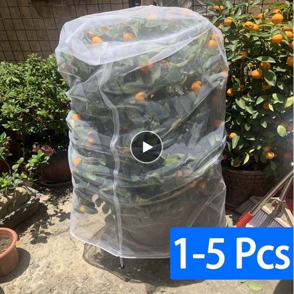 5Pc Garden Plant Tree Fruit Cover Bug Net Barrier Bag Protezione vegetale Attrezzi da giardino Barrier Cover Bag Forniture da giardino Strumenti