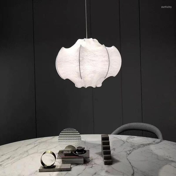 Подвесные лампы итальянские дизайнерские шелковые светильники северная форма просты