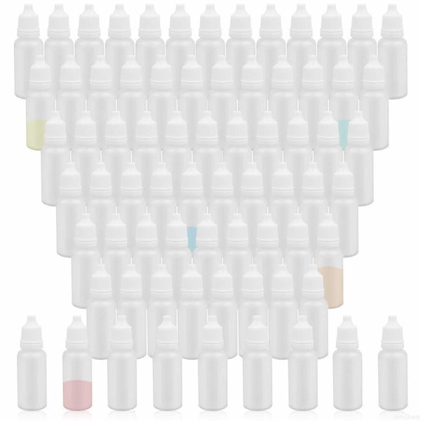 Flacone di profumo 100 PCS Flaconi contagocce liquidi vuoti LDPE Plastica Squeeze Eye Juice Contenitori fai-da-te ricaricabili 3ml 5ml 10ml 15ml 20ml 30ml 50ml 230217