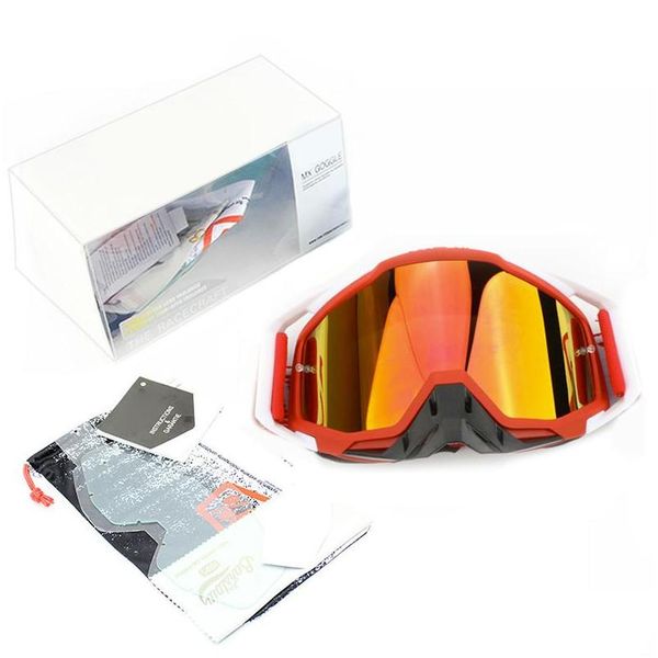 Araba DVR Motosiklet Güneş Gözlüğü Motokros Goggles Gafas Kask Bisiklet Gözlükleri Atv Kir Bisiklet Güvenliği Ambalaj Kırmızı Damla Teslimat Mob Dhpiz