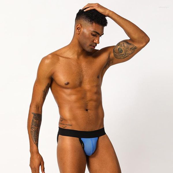 MUITOPANTES SEXY RUSTY MESH MESH BOLHA DESLIGADA GAY JOCKSTRAP MEN MEN CUECA TANGA U BOGO ABERTO DE VOLTAS