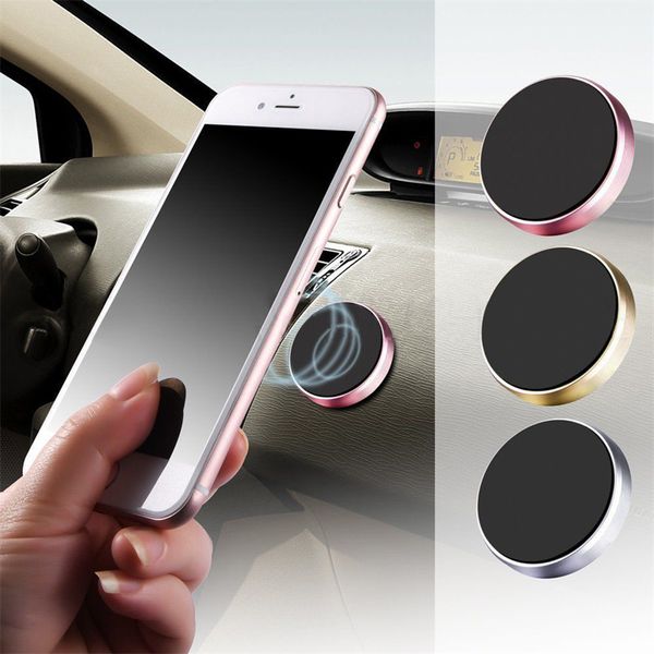 Universal Mini Air Vent Magnetic Mount Mobile Phone Holder Magnet Handfree Car Metal Stand Holders for Cellphone Samsung iPhone Xiaomi