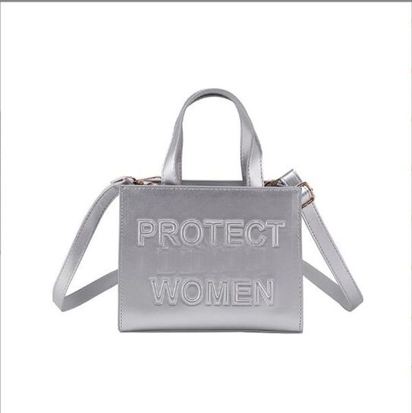 Pochette Summer Beach Borsa a tracolla Shopping in pelle Borsa a mano con lettere da donna Protect Black People Tote Borsa a tracolla da donna