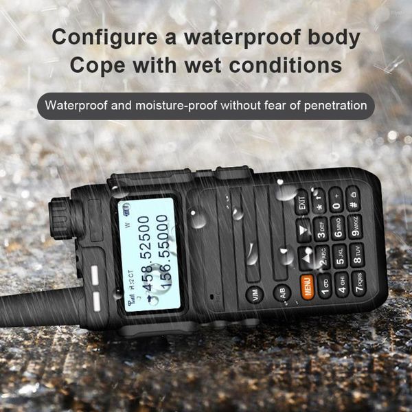 Walkie Talkie Spina UE Walkie-talkie Portatile IP67 Impermeabile Kayak Radio bidirezionali Stazioni a lungo raggio Parlando di campeggio all'aperto Viaggiare