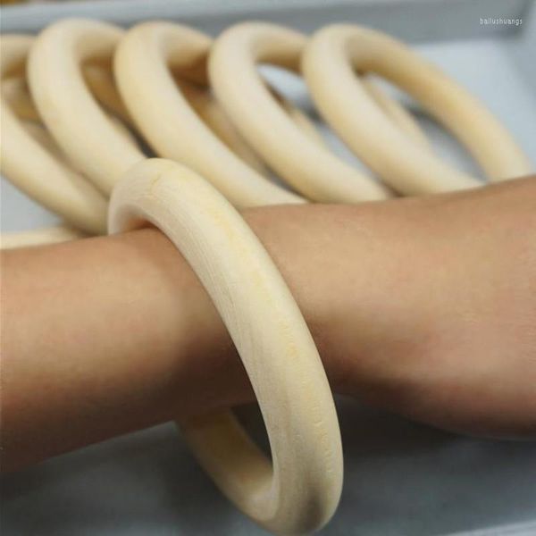 Braccialetto Prezzo all'ingrosso Artigianato Fai da te Dentizione del bambino Anelli in legno naturale Collana Bracciale Gioielli 120mm