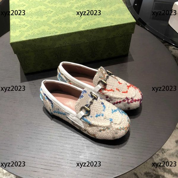 Menina sapato casual criança tênis sapatos de bebê 2023 novos produtos trançado design caixa embalagem primavera crianças tamanho 24-35