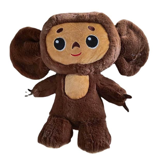 Fabricantes por atacado 23cm Cheburashka Monkey Plush Plelight Big-Eared Monkey Plush Toys Cartoon Film and Television Peripheral Dolls para presentes infantis