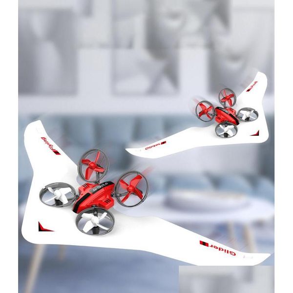 Auto Dvr Elettrico/Aereo Rc Fai Da Te 3 In Uno Giocattoli Rc Aliante Quadcopter Drone Hovercraft Tre Modalità Di Mare Terra E Aria Fresca Drift Natale K Dh3Hz