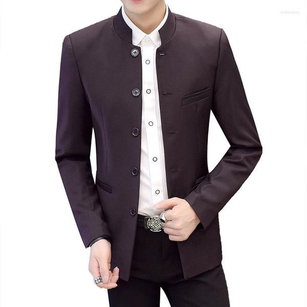 Ternos masculinos Plus Size Men's Blazer Man Roupas Moda Tang Men Chinesa Tradicional