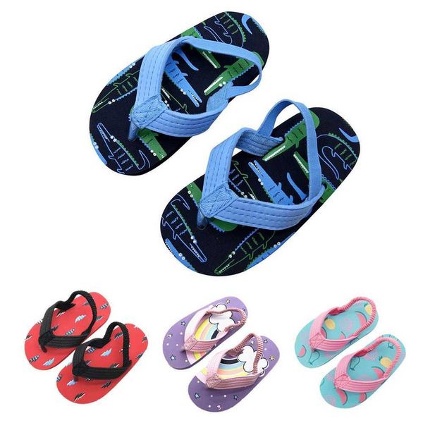 Slipper Sommer Neue Flip-Flops Für Baby Kinder Kinder Hausschuhe Mädchen Jungen Sandalen Hause Hausschuhe Für Kinder Weiche Flache Strand schuhe