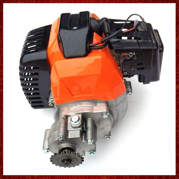 1E44-5 49cc 2 ход-двигатель с коробкой передач для мини-мотоциклета Dirt, Pocket Bike, Mini ATV детали MFD11