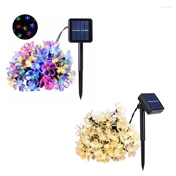 Stringhe 7 metri 50 Led Solar Power Fairy String Lights Blossom Flower Lamp Waterproof Outdoor Party Wedding Christmas