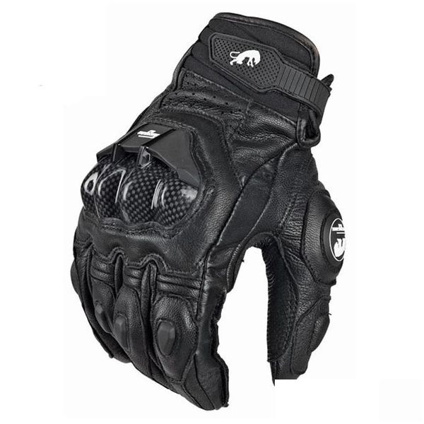 Auto Dvr Motorrad Handschuhe Schwarz Racing Echtes Leder Motorrad Weiß Road Team Handschuh Männer Sommer Winter Drop Lieferung Mobiles Motorcy Dhzls