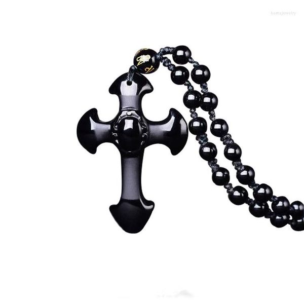 Подвесные ожерелья прибывают мужчинам Женщины мода натуральный камень ожерелье по -колье подвески регулируемые бусины цепь мужской религиозные ювелирные украшения