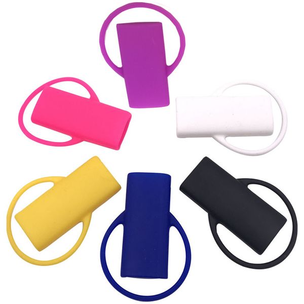 Silicone isqueiro capa antiderrapante anti-hot trela elasticidade cofre cofre stash clipe keychain suporte seguro mix color cor frete grátis para fumar