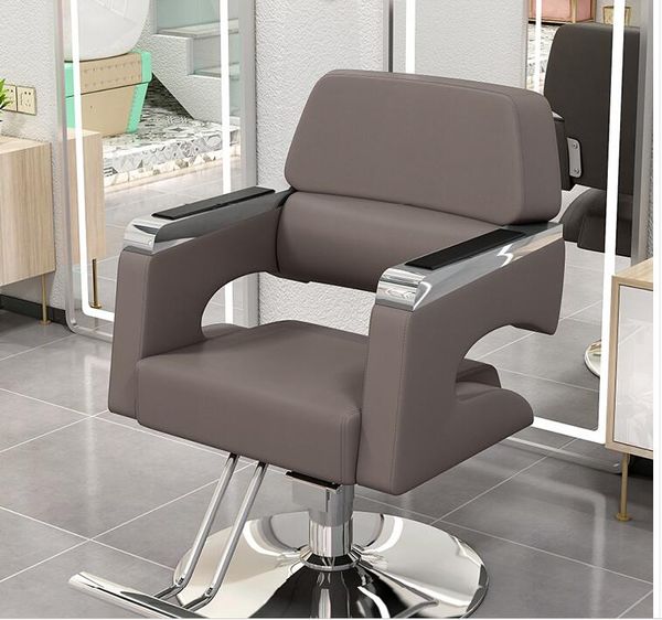 Sedia speciale per sedia da barbiere e parrucchiere in acciaio inossidabile sedia da taglio dei capelli reversibili, mobili per salone, sedia da barbiere salone