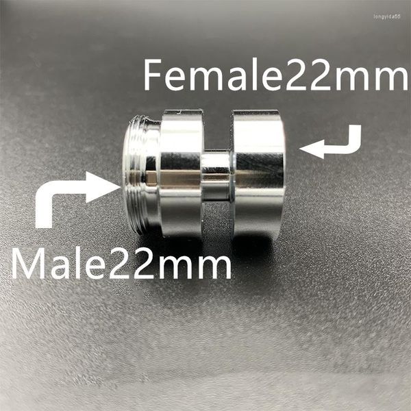 Torneiras de cozinha Adaptador de torneira 1pc 304 fêmea de aço inoxidável 22/24mm 360 graus bico masculino 22mm