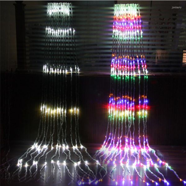 Stringhe a LED Halloween Decoration Waterfall Lampada Acqua String Tenda Luce Background Lantern Christmas