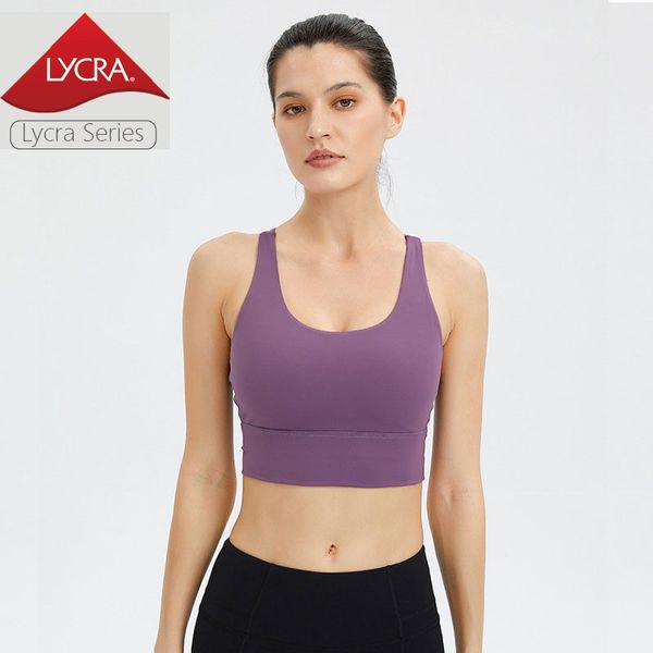 Sport yoga fitness reggiseno palestra tops donna donna semplice allenamento yoga reggiseno cross-up sping-up running garet palestra top-no logo