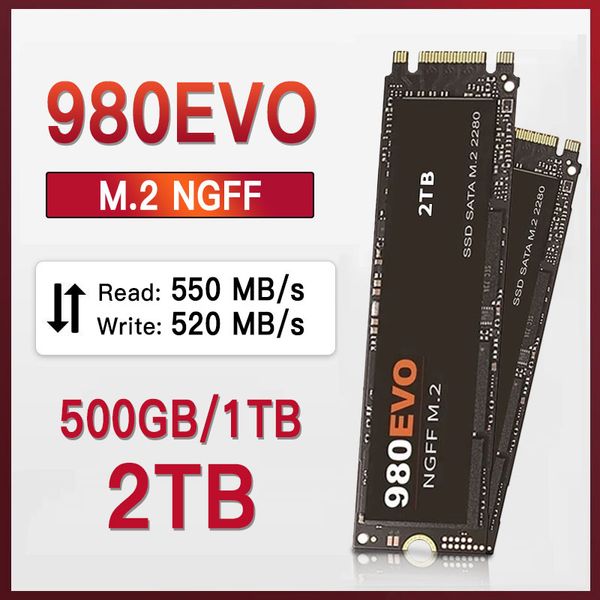 Оригинальный 1 ТБ M.2 SSD 500GB NGFF SSD жесткий диск 980EVO NVME PCIE 980 PRO HARD DISK Внутренний жесткий диск для ноутбука/рабочего стола/Mac