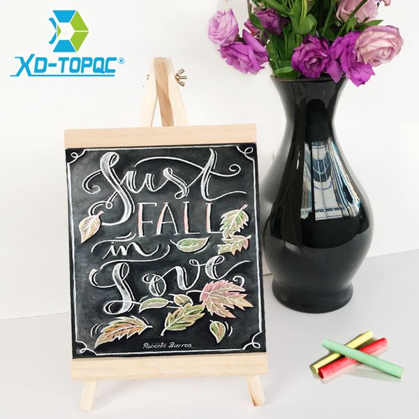 Blackboards Xindi 20*36см MDF Desktop Bulletin Blackboard Pine Wood Mastel Board Kids Деревянная доска для рисования доска BB72 230217