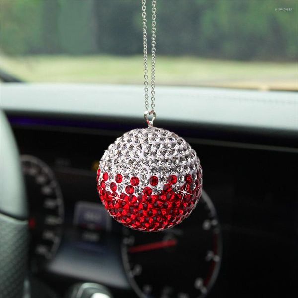 Decorazioni per interni Artigianato in argilla morbida Decorazioni per automobili Ciondolo per auto Ciondolo per specchietto retrovisore con strass di cristallo Decorazione per ornamento da appendere