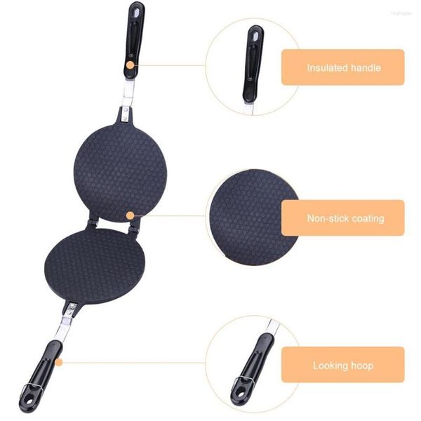 Backformen Eierbrötchen-Maker Home Bakeware Pfanne Antihaft-Knusprige Omelett-Waffelform