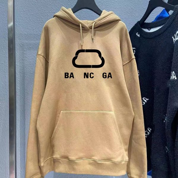 Paris moda erkek kaputları beyaz siyah pamuklu gevşek harfler grafik grafiti sokak klasik kalite dayanıklı internet uzun kollu üst sweatshirt #hlshf