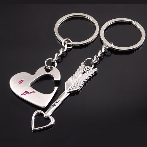 Клавки Love Key Ring Creative Pare Pare сплав с сплавными чашками кубка подарочного дня святого Валентина