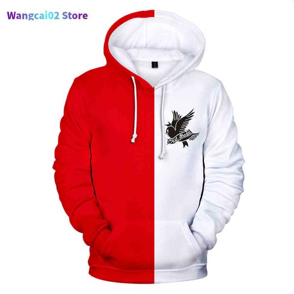 Hoodies masculinos moletons rapper Lil Peep Hoodies homens mulheres pretas capuz brancas moletons outono inverno harajuku capuz de streetwear hip hop masculino pullovers 022023h