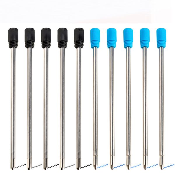 Almanya İsviçre Değiştirilebilir Kısa Beyin Pen Mürekkep Dolgunlukları Değiştirilebilir Metal Kalem Yatmak 1.0mm (0.04 inç) Özel Ofis İş Top Noktası Kalem Doldurma