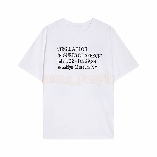 Maglietta da donna nuova da uomo Designer Moda da uomo T-shirt con stampa di vernice Abbigliamento da donna in cotone Taglia XS-L