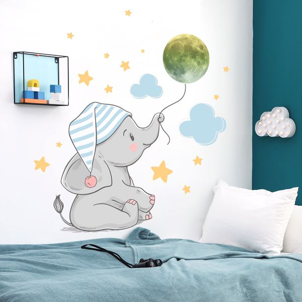 Decorazioni da parete Ragazzi da 5 a 7 Adesivi per camerette per bambini Animali Neonato Bambino Carta per bambini Accessori per la decorazione della stanza Camera da letto per ragazza 230220