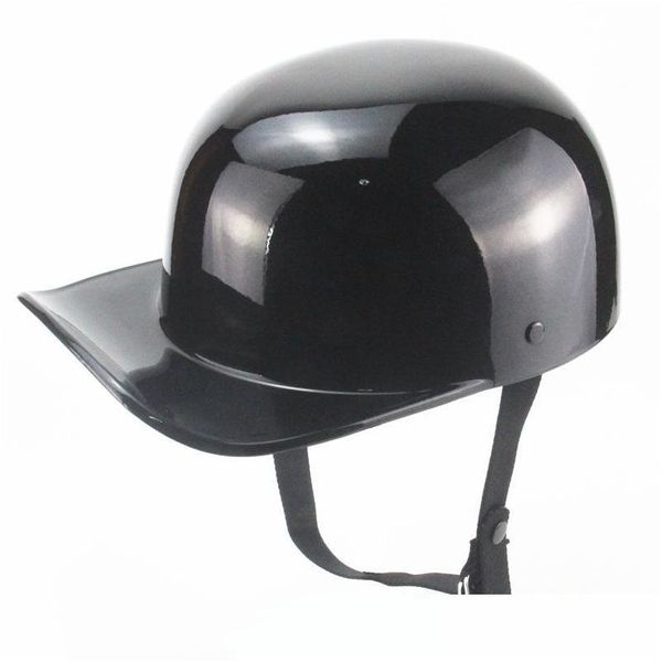 Caschi da moto Vintage Bandit Gang Berretto da baseball Casco Duck Peaked Half Casco Demoto Drop Delivery Cellulari Motociclette Accessorie Dhwel