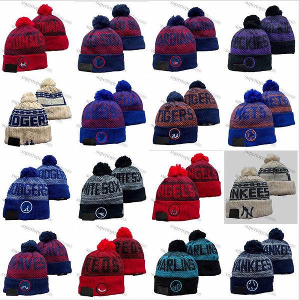 2023ff All Team Baseball Письмо с вязаной шляпой Skullies Winter Caps Feminino Beanies Fashion Brand Beanie Hats один размер